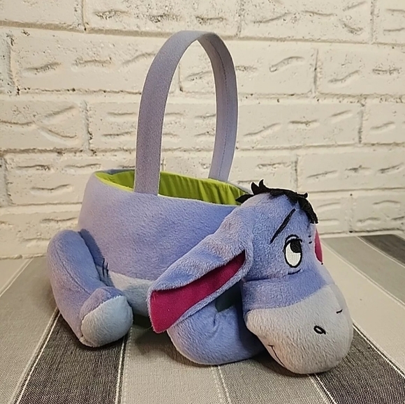 Halloween Eeyore Vintage Walt Disney Plush Easter Basket Winnie The Pooh - Picture 7 of 10